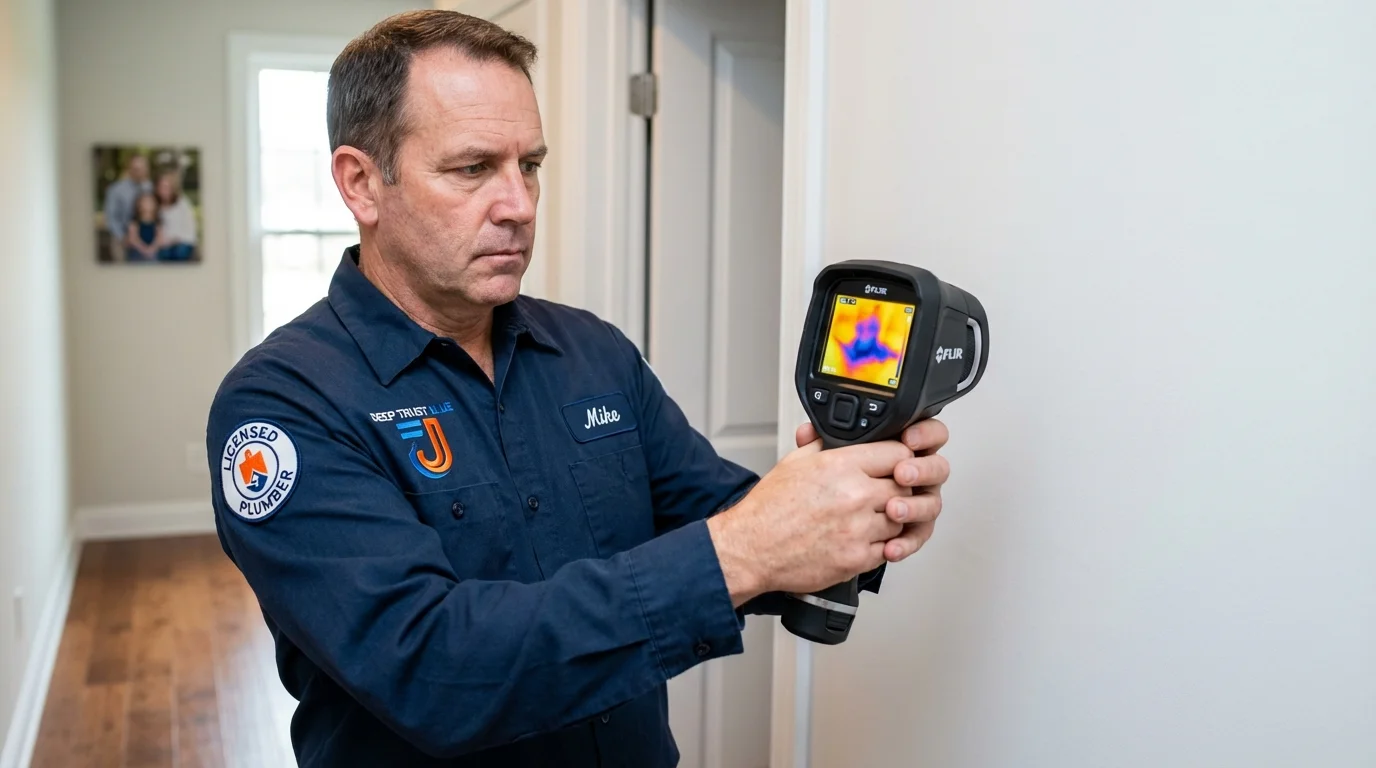 Thermal imaging leak detection by Johns Plumbing LLC in Ruskin